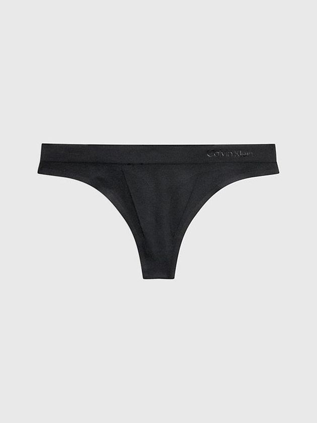 Calvin Klein USA Bonded Flex Womens Thong Black 9501273-OR